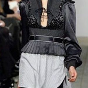 NWT Vintage Richard Nicoll Pleated Peplum Belt